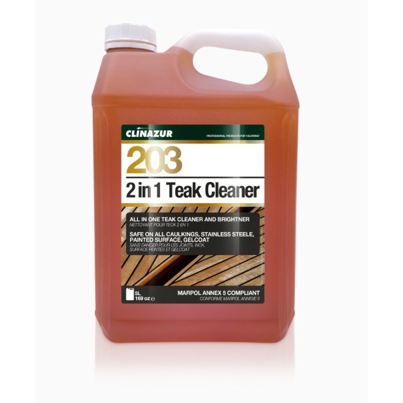 Clinazur 203 – 2 u 1 čistač i osvježivač tikovine (5L) Njega tikovine i drvene površine