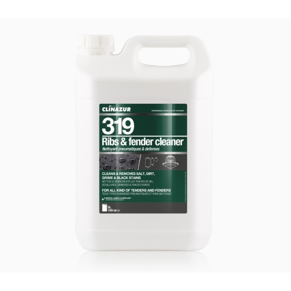 Clinazur 319 Ribs & Fender Cleaner – 5 L Fender & Inflatable Boat Cleaners
