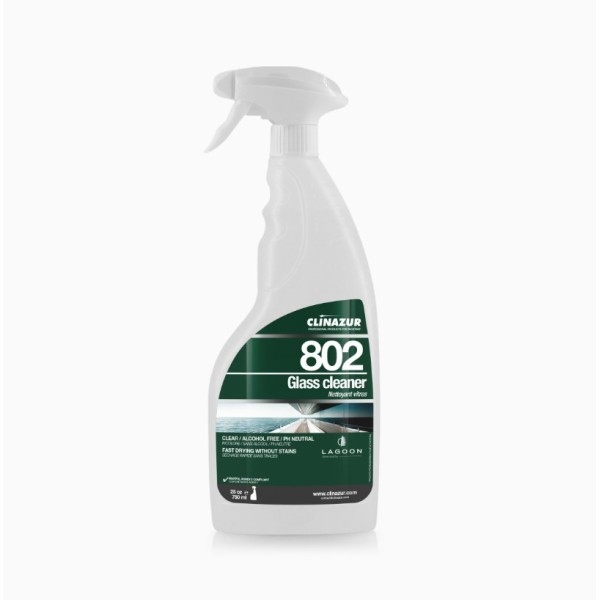 Clinazur 802 – Glass Cleaner (750 ml) Glass & Clear Surface Cleaners