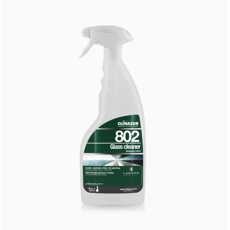 Clinazur 802 – Glass Cleaner (750 ml) Glass & Clear Surface Cleaners