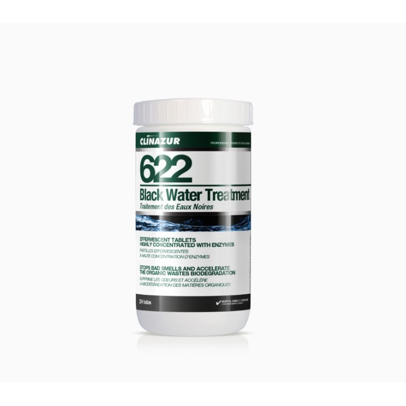 622 Black Water Treatment, 24 tabs Marine Toilet & Tank Treatments