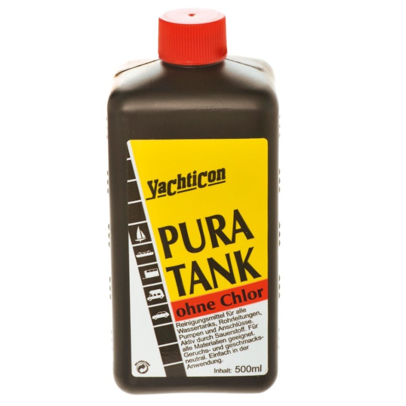 Yachticon Pura Tank – Drinking Water Tank Cleaner – 500 ml Marine Toilet & Tank Treatments