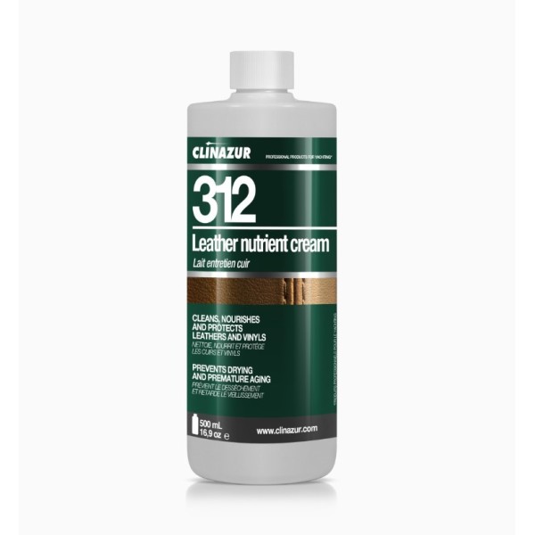 312 Leather Nutrient Cream, 500ml Leather, Vinyl & Fabric Cleaners