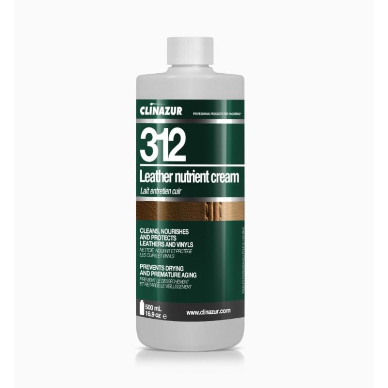 312 Leather Nutrient Cream, 500ml Leather, Vinyl & Fabric Cleaners