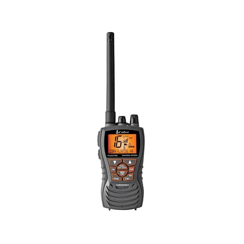 Cobra MR HH350 FLT EU ručni plutajući VHF radio (6 W, sivi) VHF radio stanice