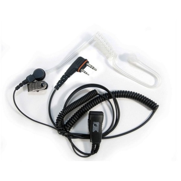ICOM PRO-P220LP PTT earpiece with acoustic airtube and lock button VHF & PMR radio stations