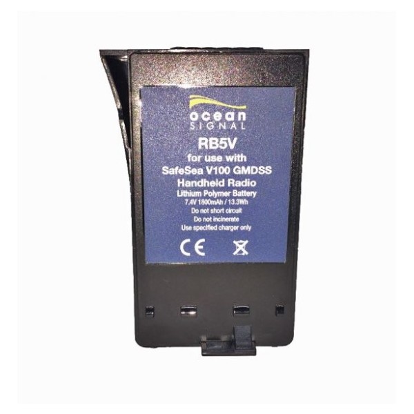 Ocean Signal V100 rechargeable lithium battery RB5V (721S-00615) VHF radio stations and antennas