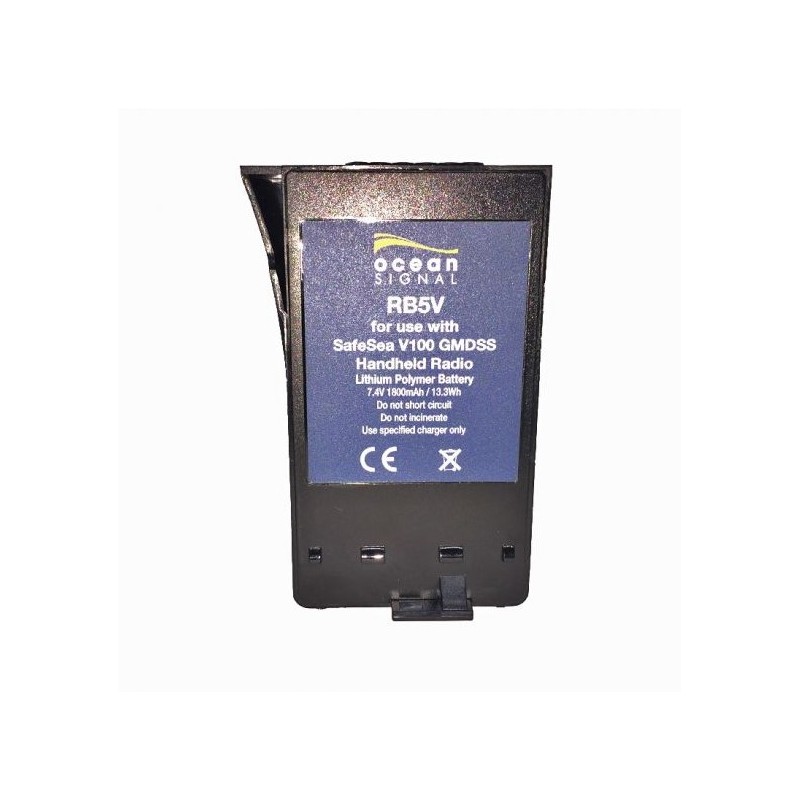 Ocean Signal V100 rechargeable lithium battery RB5V (721S-00615) VHF radio stations and antennas