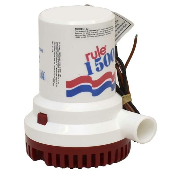 Rule Heavy Duty Submersible Bilge Pump 1500 GPH, 24V (03) Bilge Pumps Electrical
