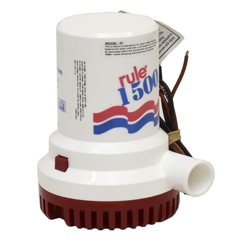 Rule Heavy Duty Submersible Bilge Pump 1500 GPH, 24V (03) Bilge Pumps Electrical