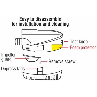 Nuova Rade Automatic Bilge Pump 1000 GPH, 24V Automatic Submersible Bilge Pumps