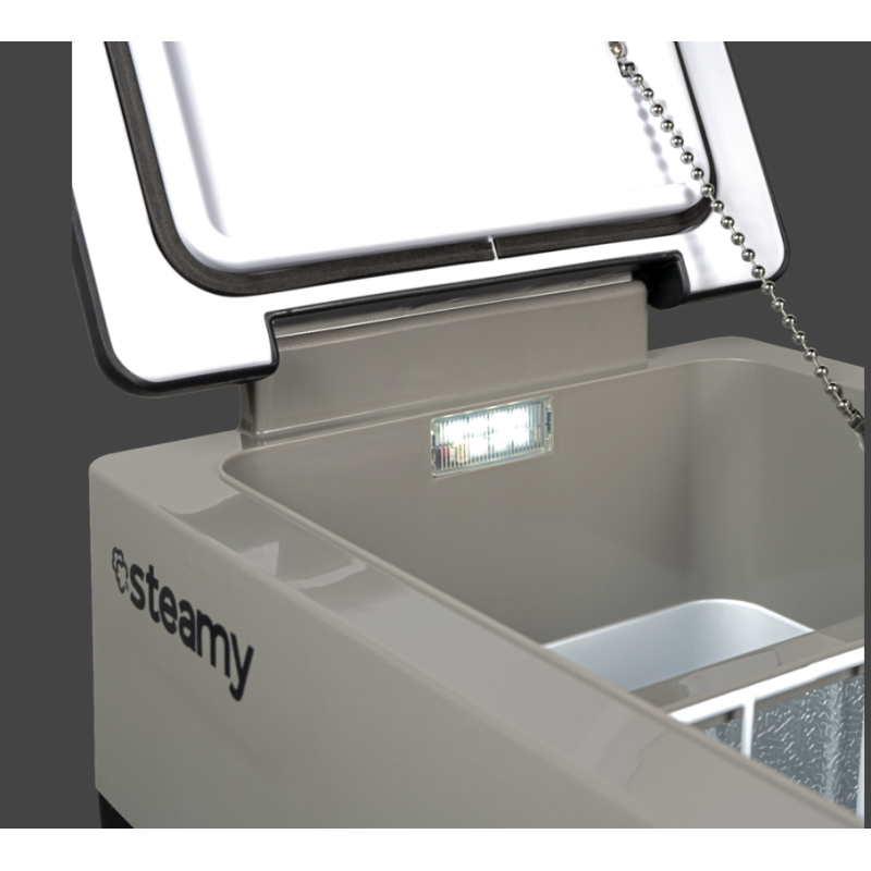 Steamy E Dual Zone el. Cooler, Port, 12/220V, 49L Portable Coolers