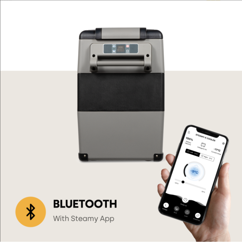 Steamy E Dual Zone el. Cooler, Port, 12/220V, 49L Portable Coolers