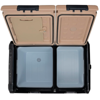 Steamy E Dual Zone el. Coolers, Port, 12/220V Portable Electric Refrigerators