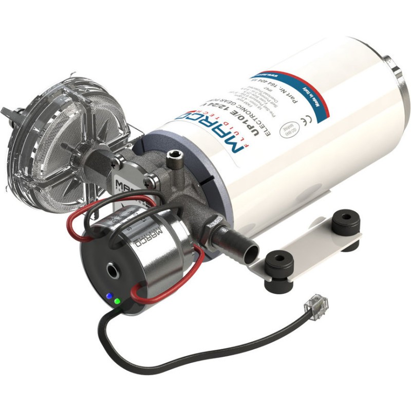 MARCO UP10/E električna zupčasta pumpa za vodu / 12–24 V / 18 l/min / 1,8 bara / 26 psi Električne pumpe za vodu