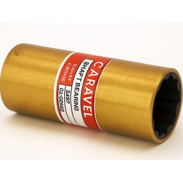 Bukula (gumeni ležaj osovine) Ø40 × Ø53.97 × 160.00 mm – mesing/guma Bukule i gumeni ležajevi