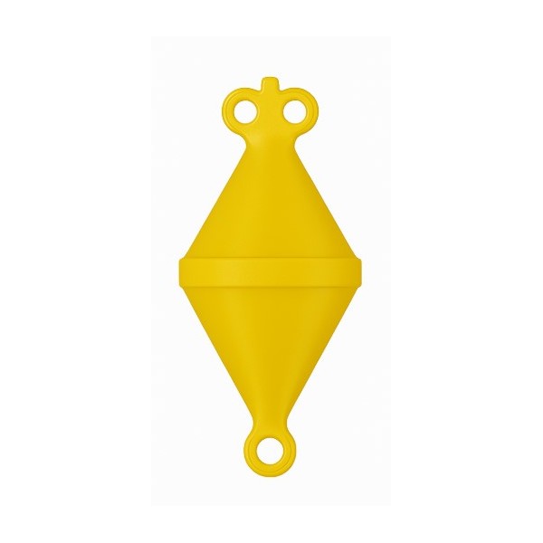 Nuova Rade mooring buoy, D280mm, H640mm, yellow, volume 14L, buoyancy 10kg (5kg in use) Mooring Buoys