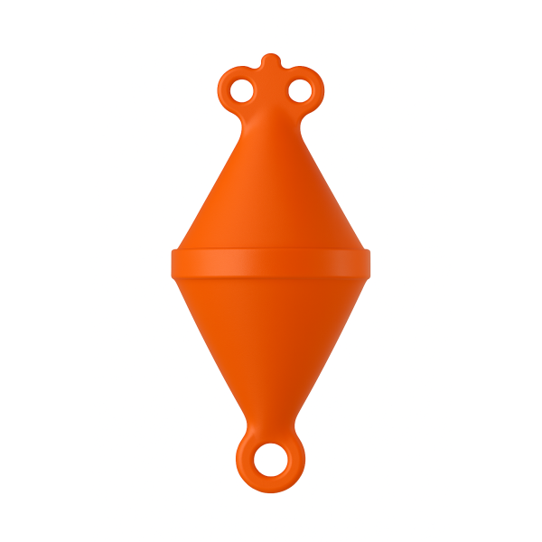 Nuova Rade mooring buoy, D320mm, H750mm, orange, volume 20L, buoyancy 24kg (12kg in use) Mooring Buoys