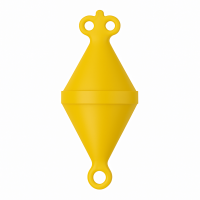 Nuova Rade mooring buoy, D320mm, H750mm, yellow, volume 20L, buoyancy 24kg (12kg in use) Mooring Buoys
