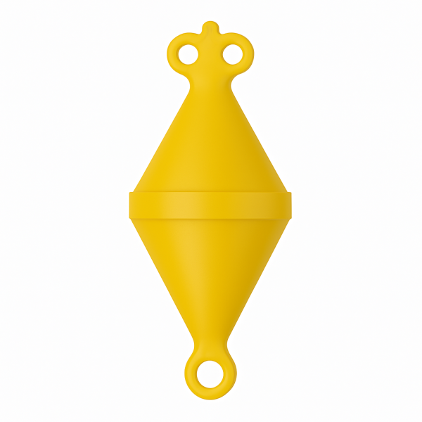 Nuova Rade mooring buoy, D320mm, H750mm, yellow, volume 20L, buoyancy 24kg (12kg in use) Mooring Buoys