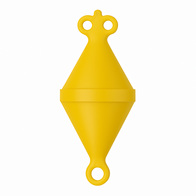 Nuova Rade mooring buoy, D320mm, H750mm, yellow, volume 20L, buoyancy 24kg (12kg in use) Mooring Buoys