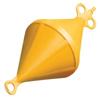 Nuova Rade mooring buoy, D520mm, H1070mm, yellow, buoyancy 61kg (30kg in use) Mooring Buoys