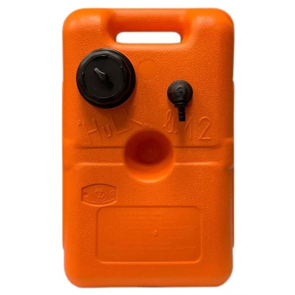 HULK portable fuel tank, 12 L, red, HD polyethylene, D8mm outlet, vented cap Portable fuel tanks