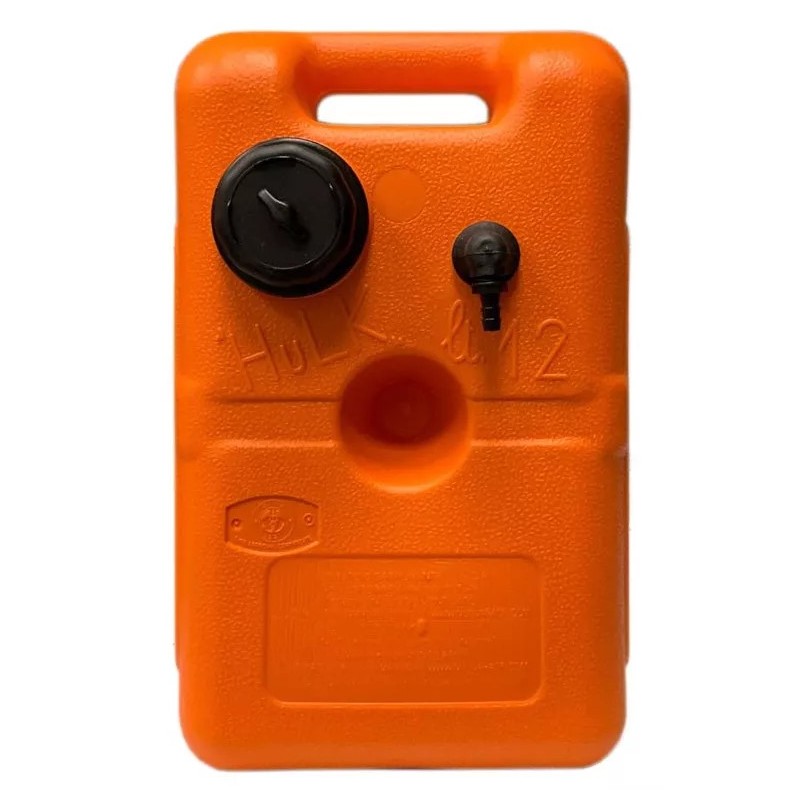 HULK portable fuel tank, 12 L, red, HD polyethylene, D8mm outlet, vented cap Portable fuel tanks