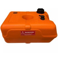 HULK portable fuel tank, 22 L, red, HD polyethylene, D8 mm outlet, with fuel gauge Portable fuel tanks