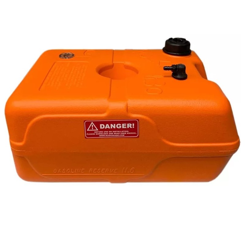 HULK portable fuel tank, 30 L, red, HD polyethylene, D8 mm outlet, with fuel gauge Portable fuel tanks