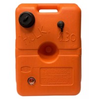 HULK portable fuel tank, 30 L, red, HD polyethylene, D8 mm outlet, with fuel gauge Portable fuel tanks