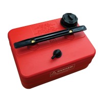 Nuova Rade portable fuel tank with filter, 25 L, red, HD polyethylene, D8 mm outlet, with fuel gauge Portable fuel tanks