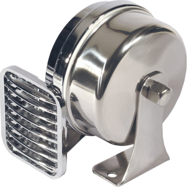 MARCO Electromagnetic Horn MT1-H, 12V 5A, 114 dB, Chromed, High Tone Boat Horns