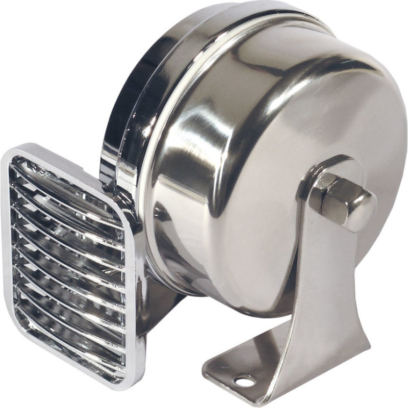 MARCO Electromagnetic Horn MT1-H, 12V 5A, 114 dB, Chromed, High Tone Boat Horns