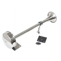 Electric stainless steel trumpet horn 12V 2.5A, 115 dB, L390 mm Boat Horns