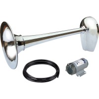 Sirena električna MARCO PW2-BC2 24v, L449/D200mm, krom Brodske sirene