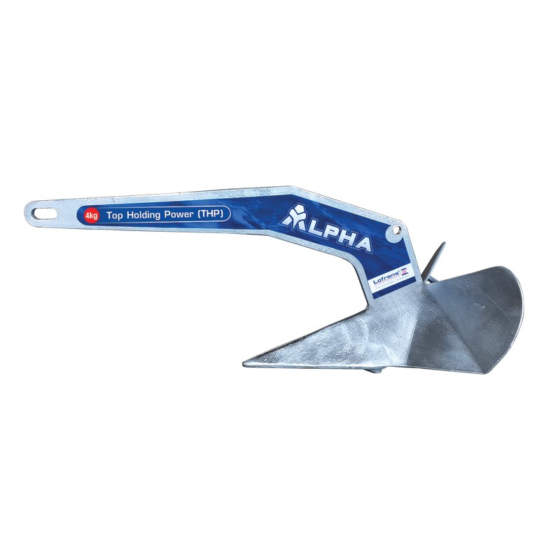 Lofrans Alpha THP Anchor – 20 kg (Delta Type, Hot-Dip Galvanized) Lofrans' Anchor ALPHA