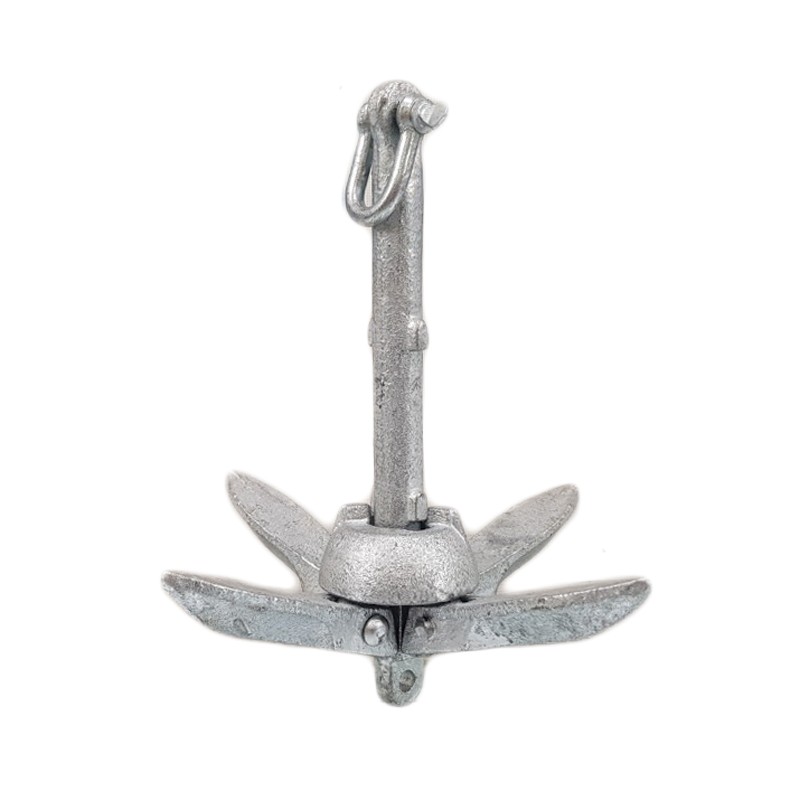 Folding Grapnel Anchor – 3,2 kg (galvanized) Anchoring, Docking and Mooring