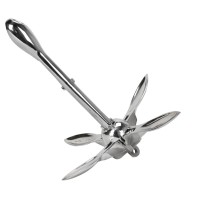 Folding anchor, Inox 316, 1.5kg Folding Grapnel Anchors – Stainless Steel