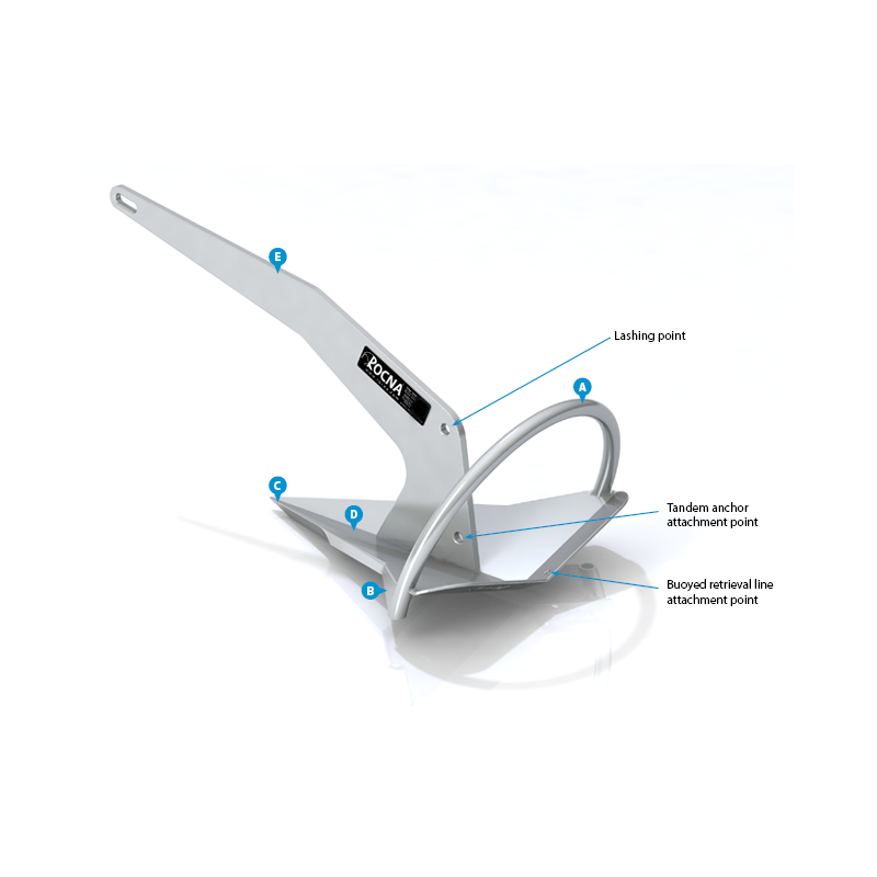 Rocna Anchor, Galvanized, 15kg Anchor ROCNA, galvanized