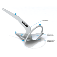 Rocna anchor stainless steel, 55kg Anchor ROCNA, Inox