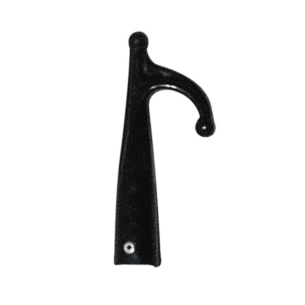 "Female Hook with Single End, Plastic, "" 30mm, Black" Boat Hooks and Accessories