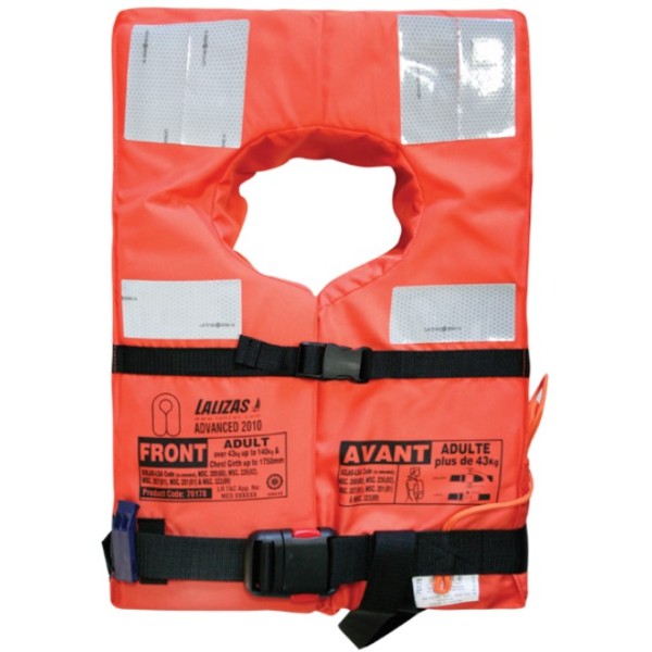 LALIZAS SOLAS/MED Lifejacket, Advanced, Adult, 43+ kg SOLAS Foam Lifejackets