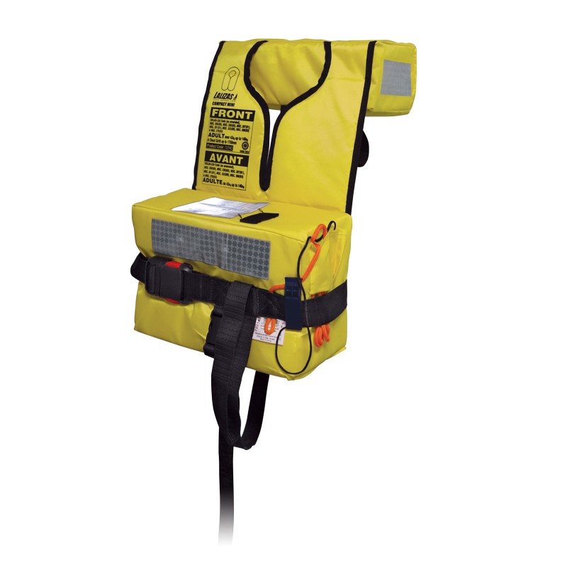 LALIZAS SOLAS/MED Compact Mini Foam Lifejacket, Adult, Yellow, 43–140 kg SOLAS Foam Lifejackets