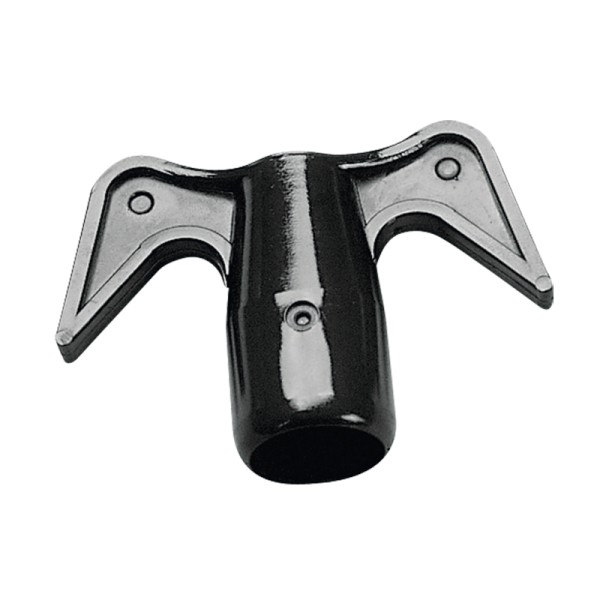 "Double Hook with Thread ""30mm, Plastic, Black" Boat Hooks and Accessories