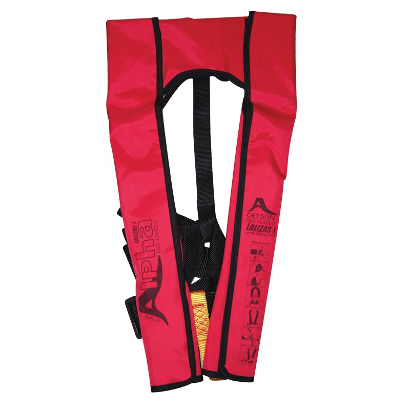 LALIZAS Alpha Inflatable Lifejacket, Auto, 170N, with Harness, Adult ISO Inflatable Lifejackets