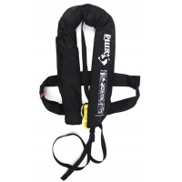 LALIZAS napuhujući prsluk Sigma, 170N, Auto, s D-ringom i krok remenom, crni, za odrasle ISO napuhujući prsluci i pojasevi za...