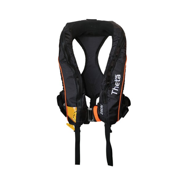 LALIZAS Theta Inflatable Lifejacket, Auto (Hammar MA1), 290N, with Sprayhood, Harness & Double Crotch Strap, Adult ISO Inflat...