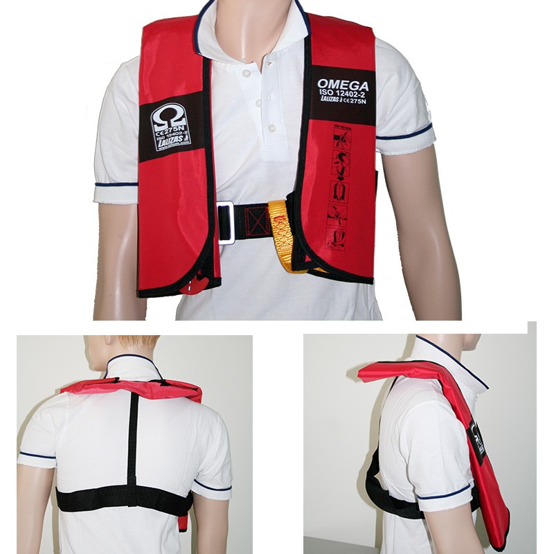 LALIZAS Omega Inflatable Lifejacket, Auto, 290N, Adult ISO Inflatable Lifejackets