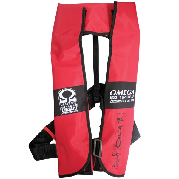 LALIZAS Omega Inflatable Lifejacket, Auto, 290N, Adult ISO Inflatable Lifejackets